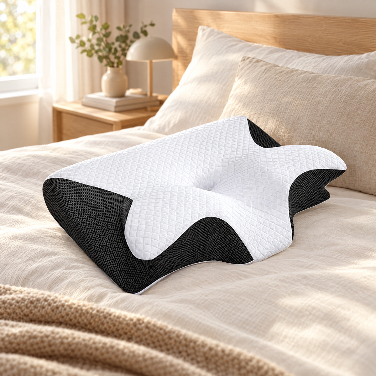 Cradle Cloud Butterfly Pillow | Memory Foam Neck Support